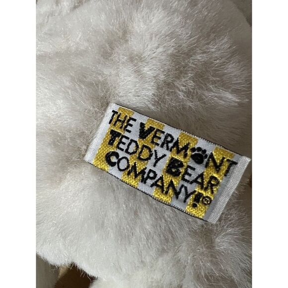 Vermont Teddy Bear Company Jointed Bear White/Cream 1994 Vintage - Picture 7 of 9